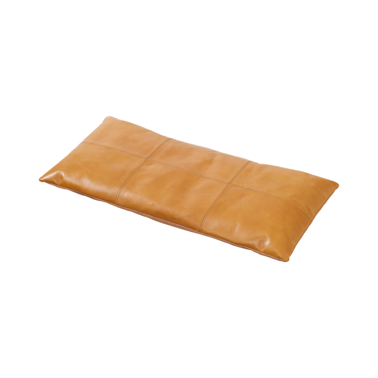 Rib siddepude kort bænk - læder