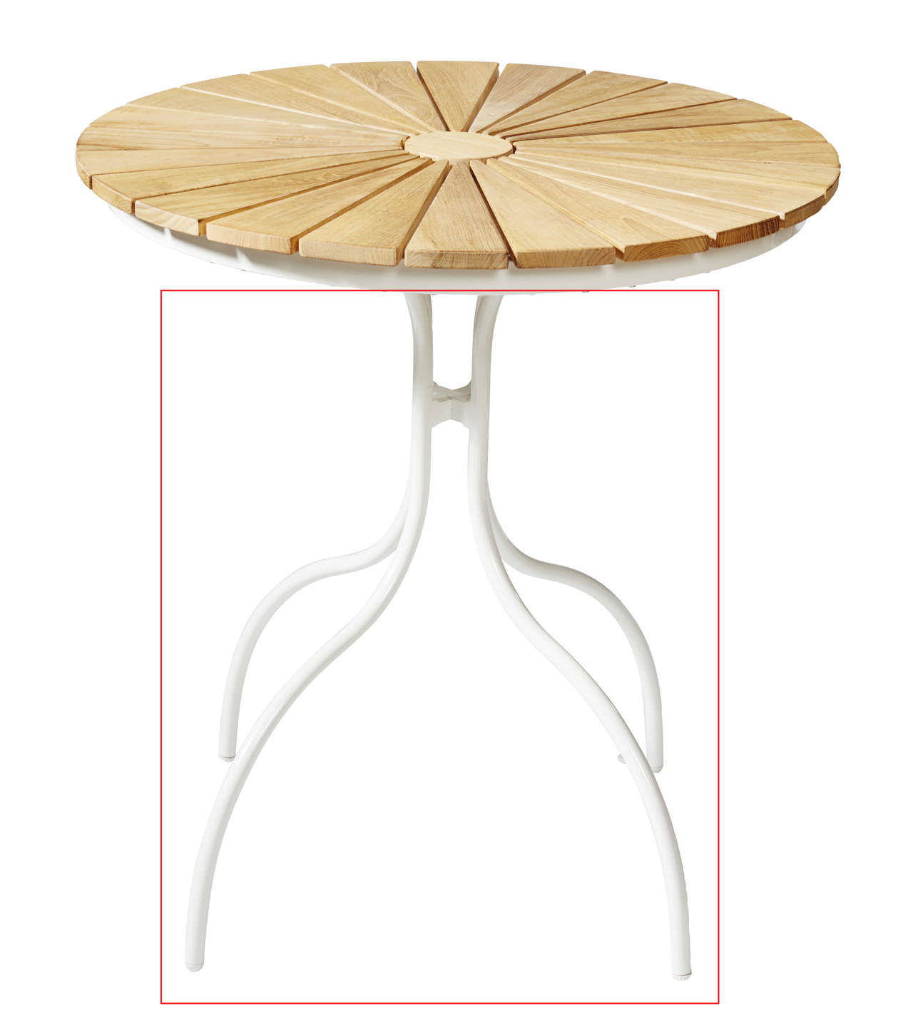 Ben til Kertemindebord Ø70cm hvid 1 Sæt af 2stk forskældige ben