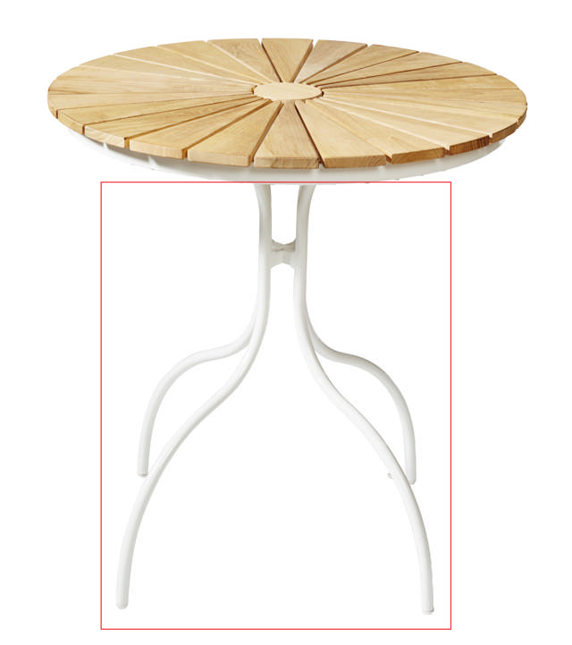 Ben til Kertemindebord Ø70cm hvid 1 Sæt af 2stk forskældige ben