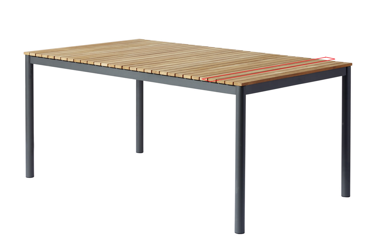 Lamel til Mood extreme/classic table teak 100x5cm