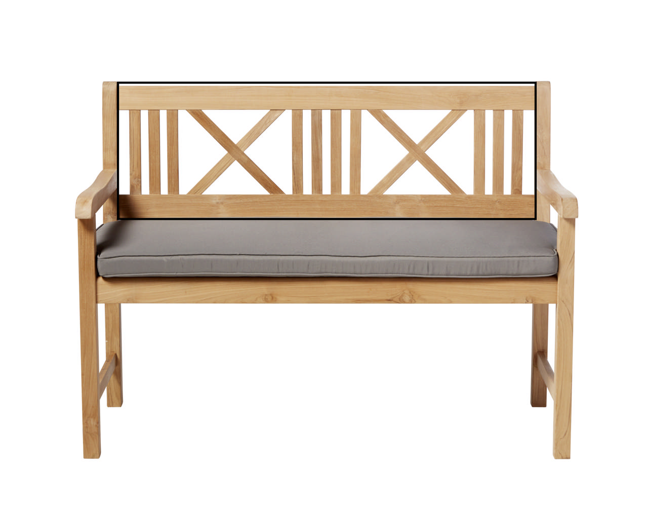 Ryg til Rosenborg bænk BILKA 150cm teak