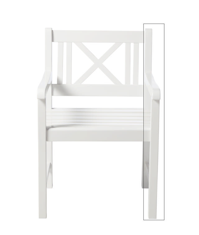 Venstre side til Rosenborg /Kompakt stol/bænk PU hvid