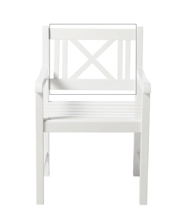 Ryg til Rosenborg stol BILKA PU hvid